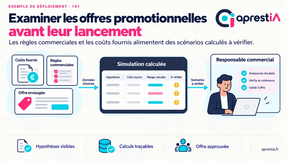 Schéma du processus : examiner les offres promotionnelles avant leur lancement.