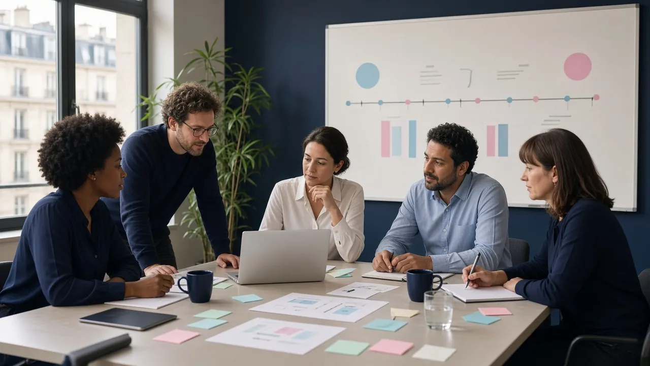 Tableau de bord présentant l’avancement d’une tâche découpée en lots